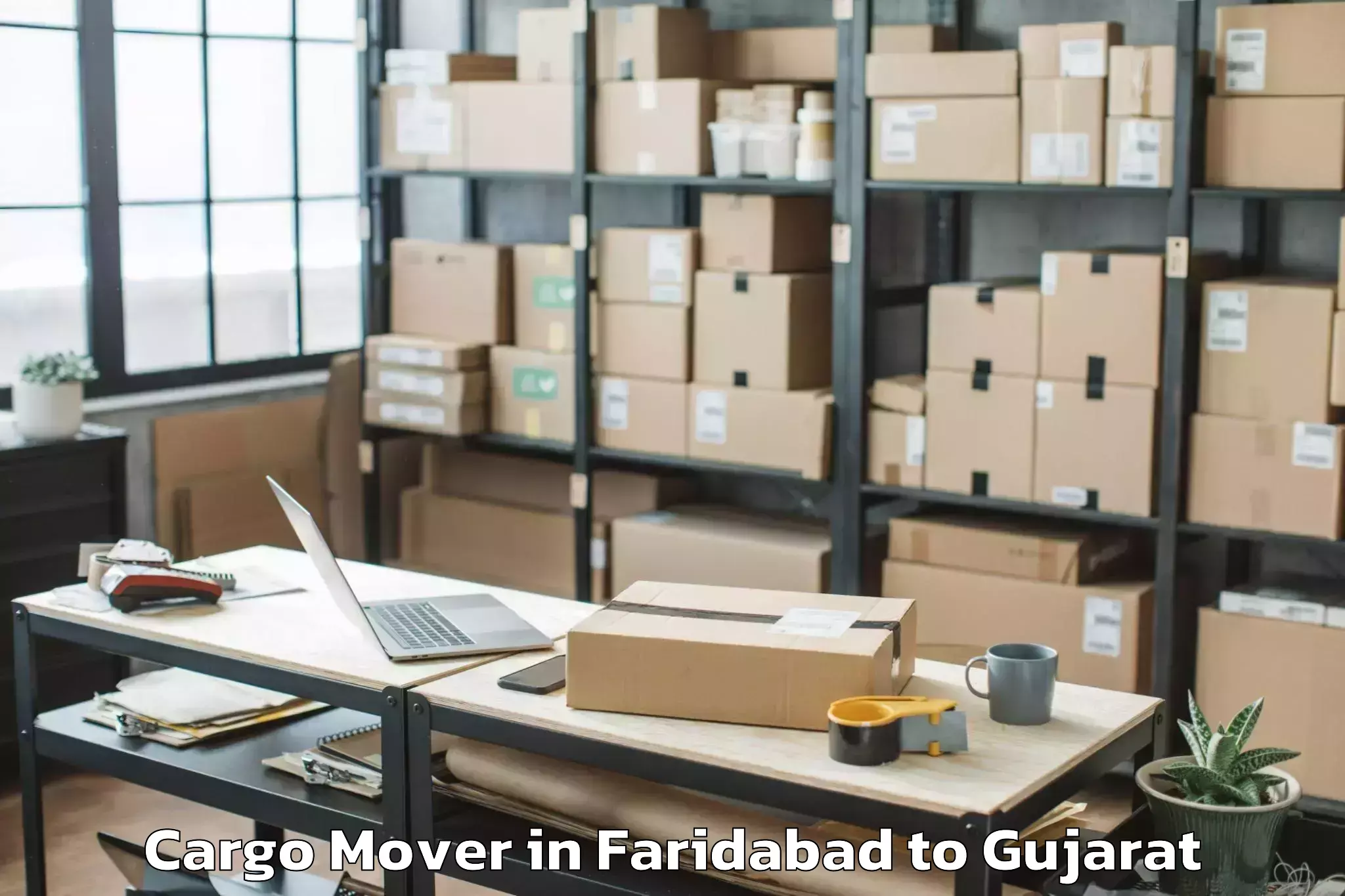 Easy Faridabad to Kaprada Cargo Mover Booking